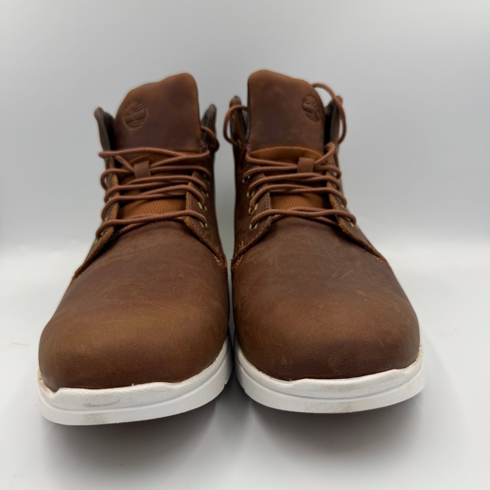 Timberland Men's 11.5 Brown Leather Chukka Boots ReBOTL SensorFlex A9746 NWOT